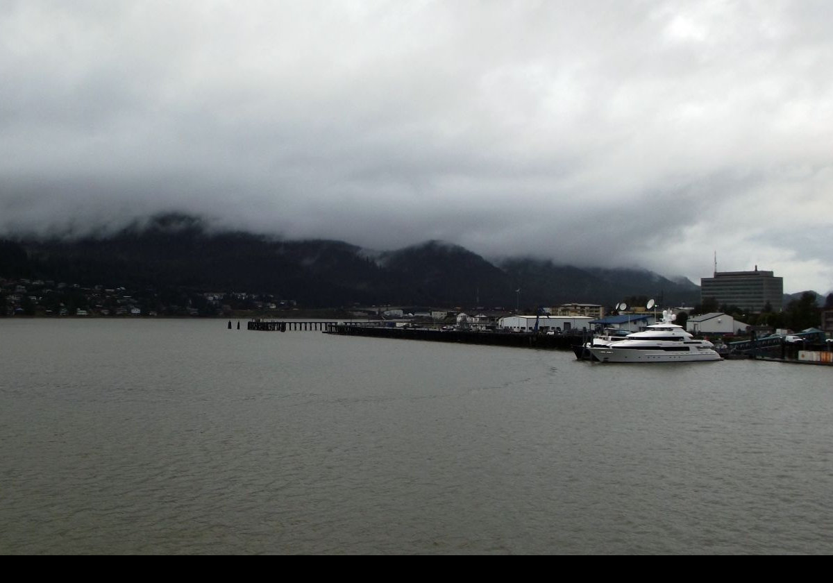 Entering Juneau harbor.