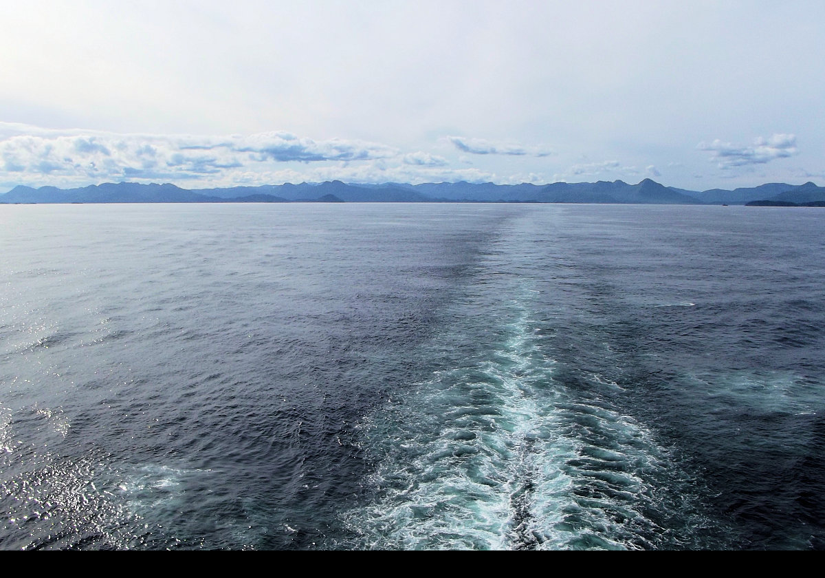 Now we are off leaving Kodiak behind as we head across the Gulf of Alaska again towards the Hubbard Glacier.