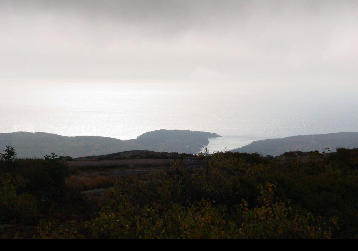 On top of Cadillac Mountain.