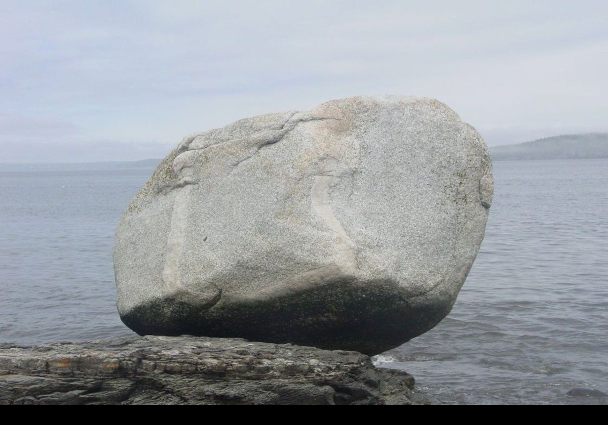It seems to have been deposited here by a receding glacier during the last ice age.