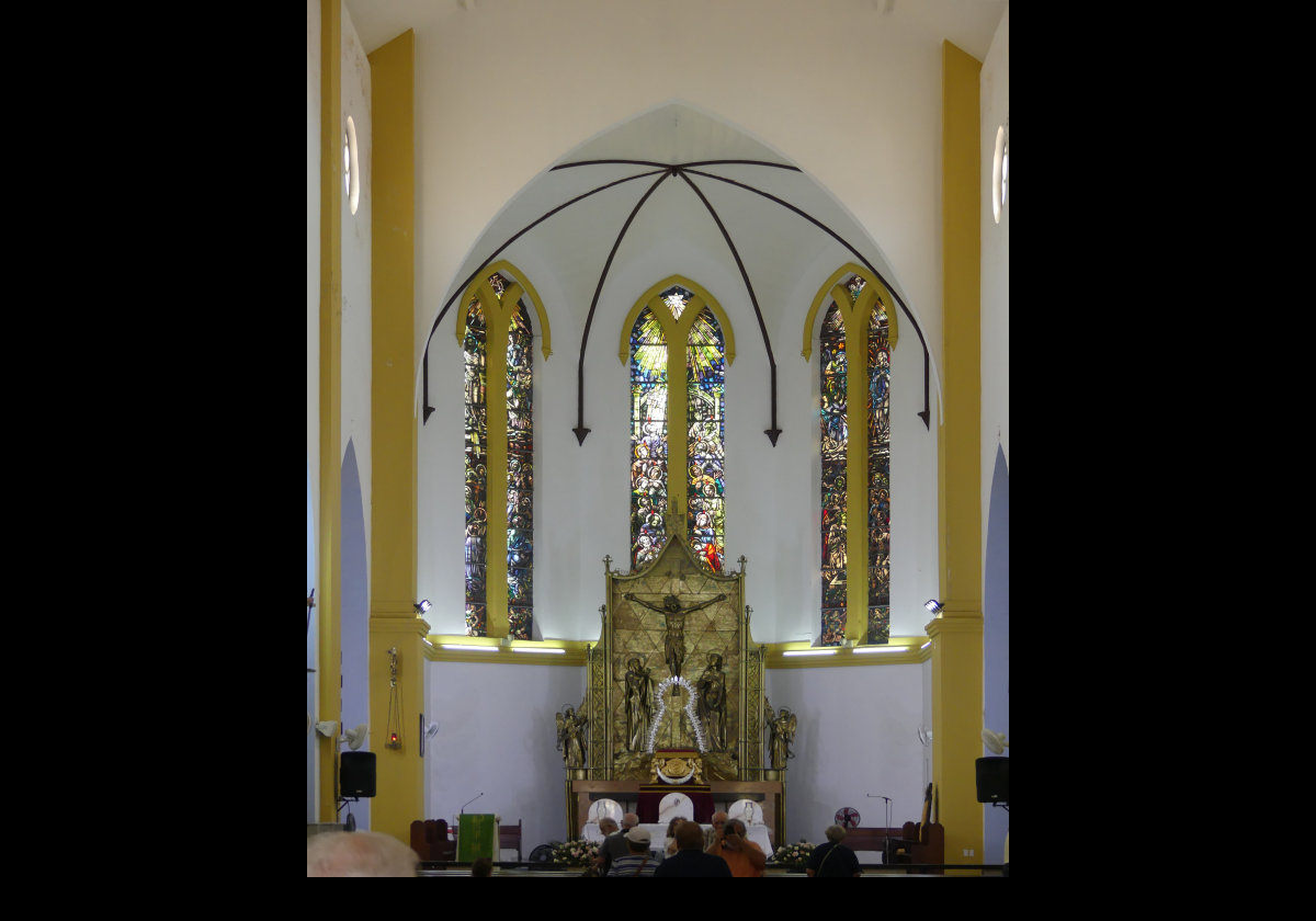 Interior of the Queen of the Most Holy Rosary Cathedral.