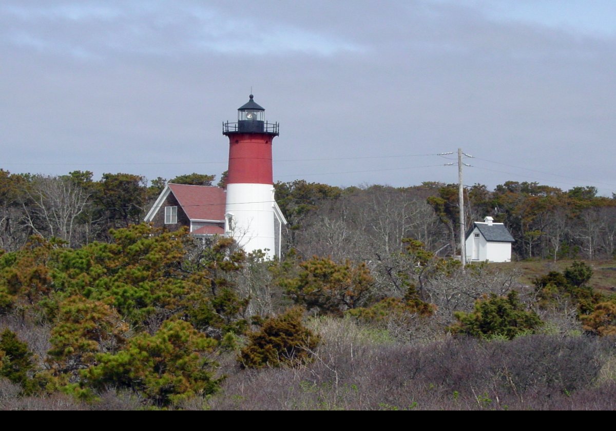 Originally built in 1877, the Nauset light started life as one of the pair of lighthouses in Chatham, Cape Cod.
