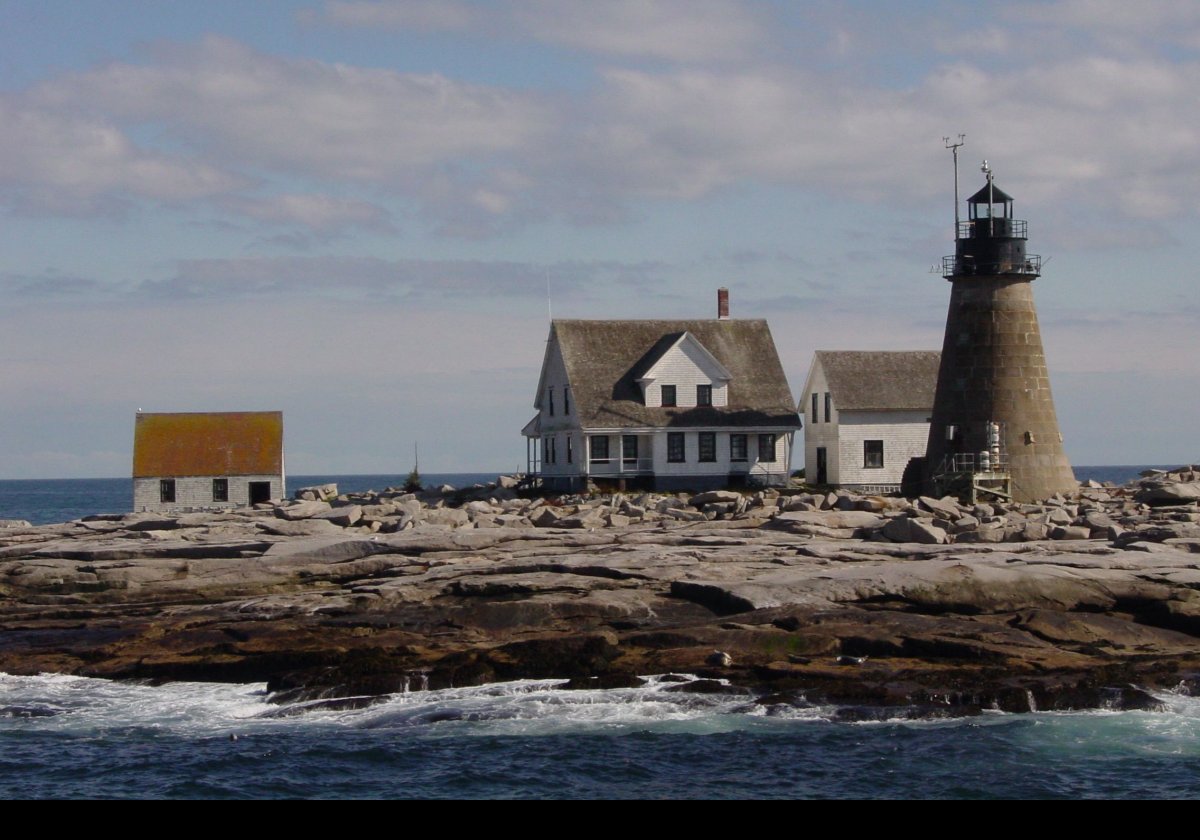 It is one of the most isolated, and certainly the most exposed, lighthouse in the US. Congress authorized construction in early 1829, and it was operational in 1830, using a wooden tower with the light some 44 feet above high water level.