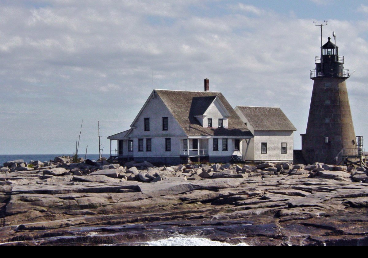 A new 1,000 pound fog bell was installed in 1877. A louder horn replaced the bell in 1893 after the new keepers quarters were completed in 1892. Then, in 1898, a flashing beacon replaced the fixed white light. The lighthouse was automated in 1977, and a new solar-powered Vega VRB-25 aerobeacon was added in 1993.