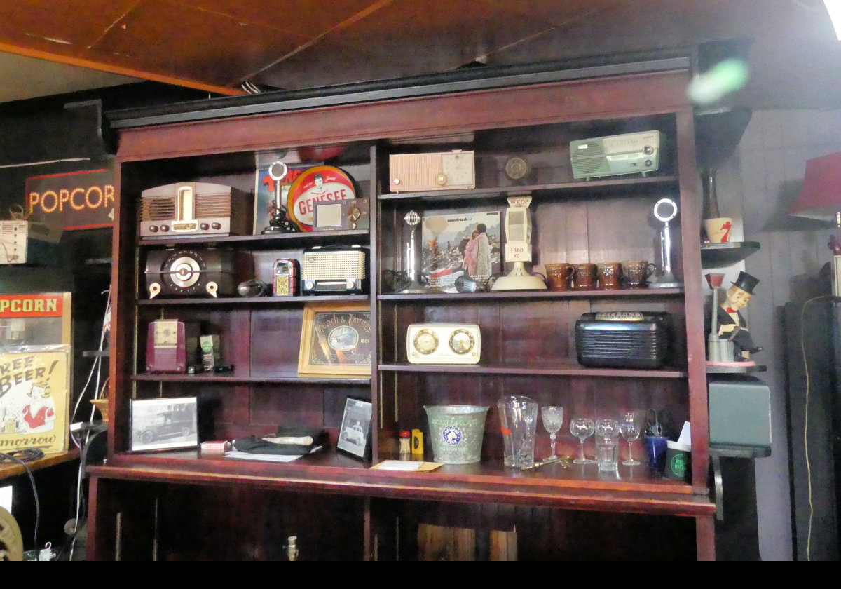 Part of the Southern Tier Broadcasters Hall of Fame exhibit.
