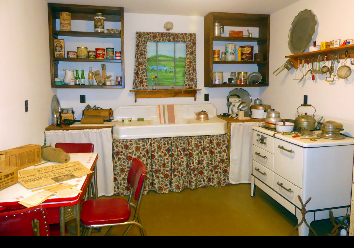 The 1940s kitchen.