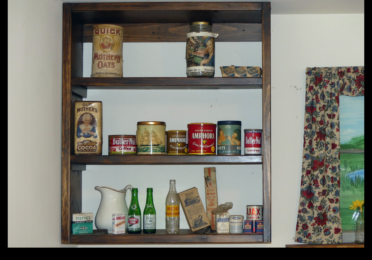 Typical items found in your 1940s larder.