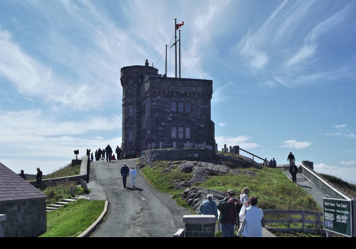Guglielmo Marconi received the first trans-Atlantic wireless message at his temporary receiving station on Signal Hill near the Tower on December 12th 1901. The “message” comprised Morse code for the letter “S”, three dots. It was sent from Marconi's transmitter at Poldhu in Cornwall in England.