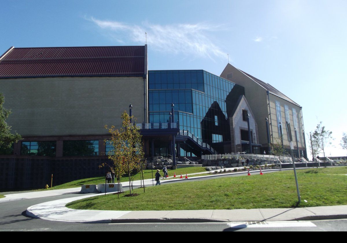 The outside of The Rooms.