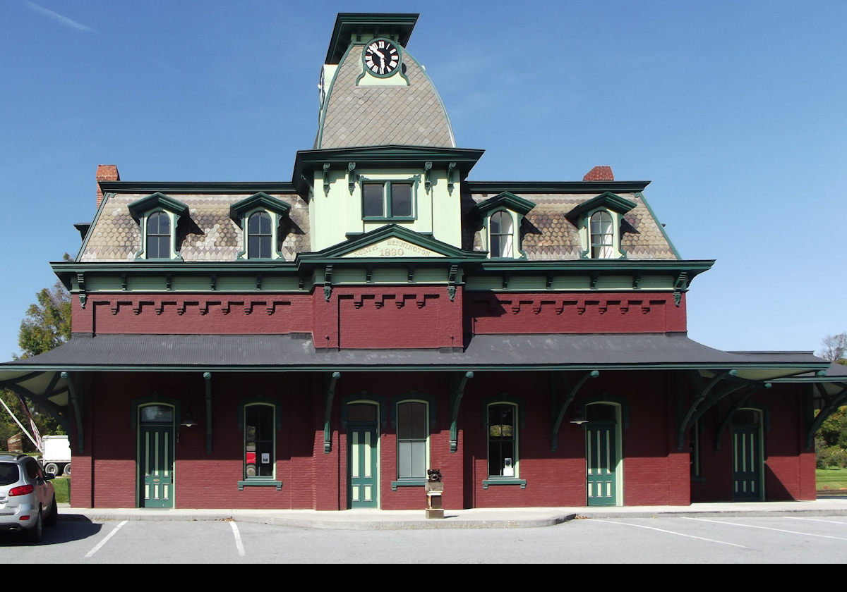 North Bennington Station, dating from 1888, and now wonderfully restored. I believe that were are plans to re-start passenger services into the station, but nothing seems to have come from them.
