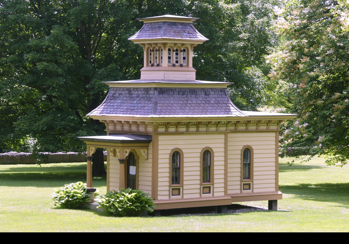 The playhouse in the grounds.  Click the image for a closeup of the cupola.  